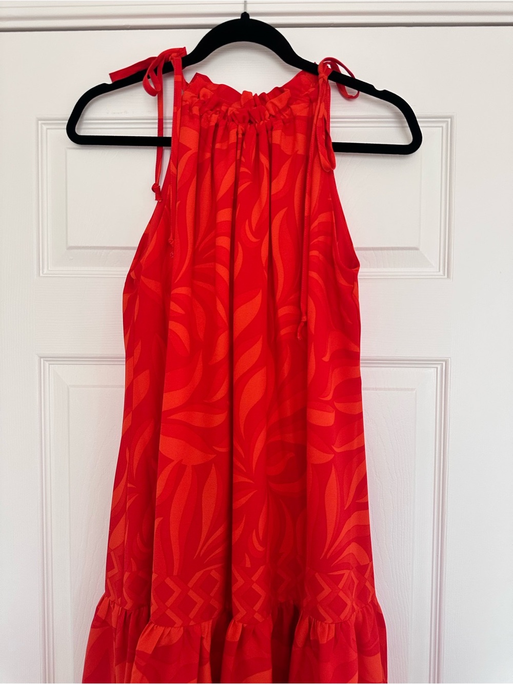 Taylor Bright Orange Shift Dress Size Large - Picture 2 of 7